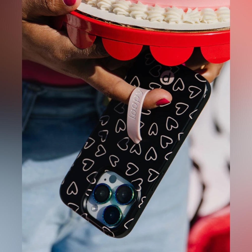 iPhone 14 Pro Max Midnight Hearts Loopy Case